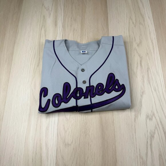 Colorado Rockies Russell Athletic Mens Gray Button Up #24 Jersey Shirt Size XL - Picture 1 of 14